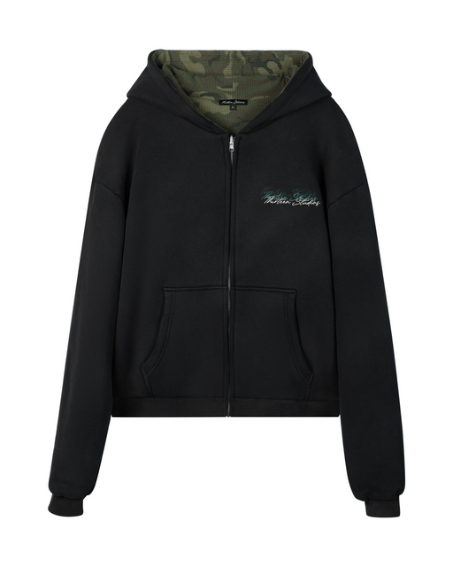 THIRTEEN STUDIOS – BLACK/CAMO REVERSIBLE ZIP THIRTEEN STUDIOS – BLACK/CAMO REVERSIBLE ZIP